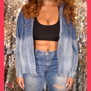 Denim Ombre Long Sleeve